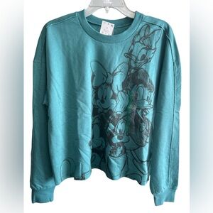 Disney Mickey and Friends Cozy Graphic Sweatshirt size M- NEW